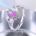 Fancy Knuckle Ring Messing Ringe Schmuck Kolben synthetischen Opal Ring indischen Engagement